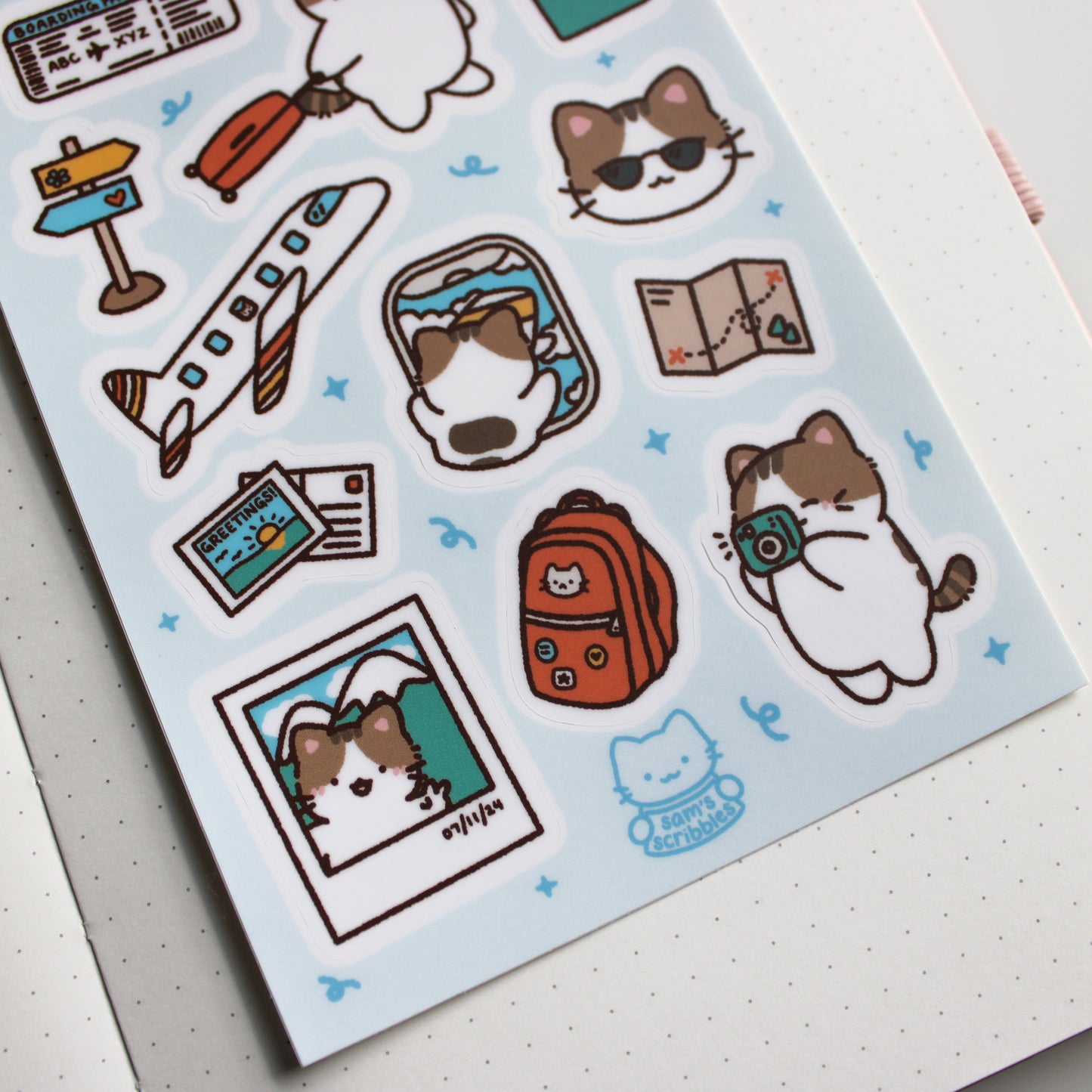 Happy Travels • Vinyl Sticker Sheet