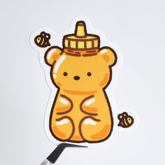 Beary Honey Bottle • Vinyl Sticker