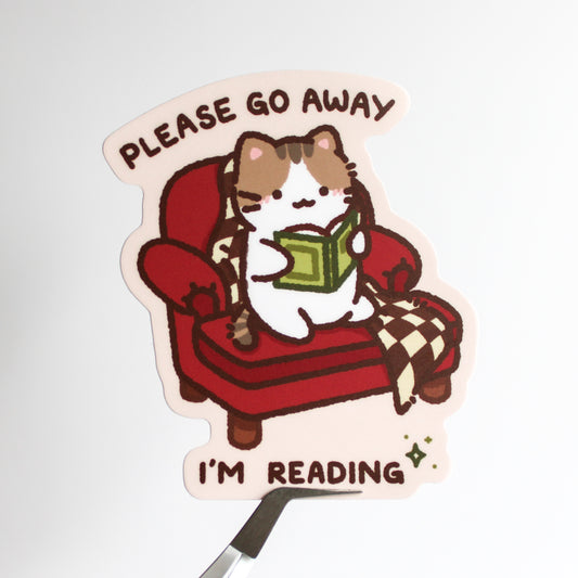 Miko I’m Reading • Vinyl Sticker
