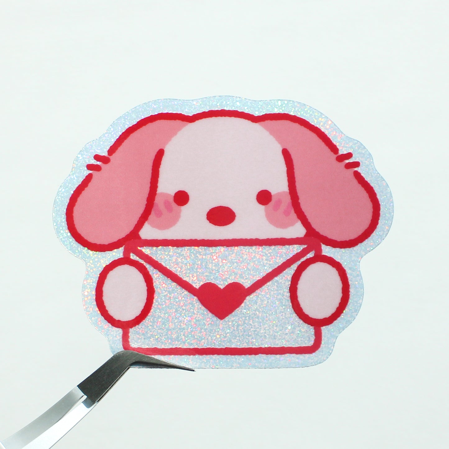 Mocha Love Letter β’ Glittery Vinyl Sticker