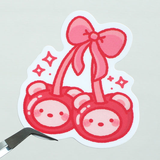 Cherry Beary • Vinyl Sticker