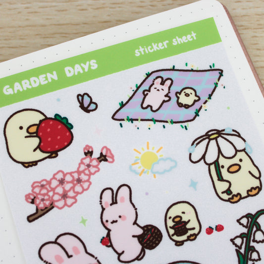 Garden Days β’ Vinyl Sticker Sheet