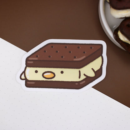 Lemon Ice Cream Sandwich • Vinyl Sticker