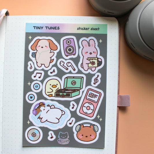 Tiny Tunes • Vinyl Sticker Sheet