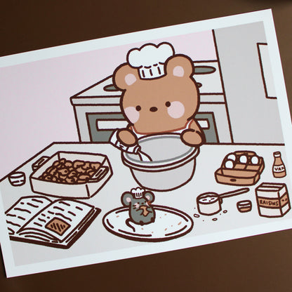 Beary Baking • Art Print