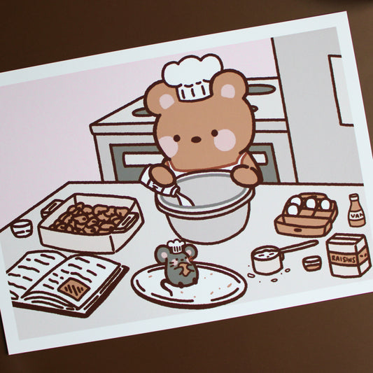 Beary Baking • Art Print