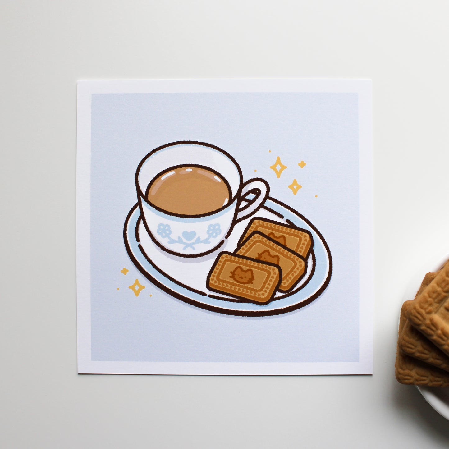 Tea & Miko Biscuits • Art Print