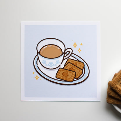 Tea & Miko Biscuits • Art Print