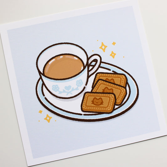 Tea & Miko Biscuits • Art Print