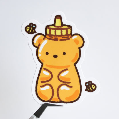 Beary Honey Bottle • Vinyl Sticker