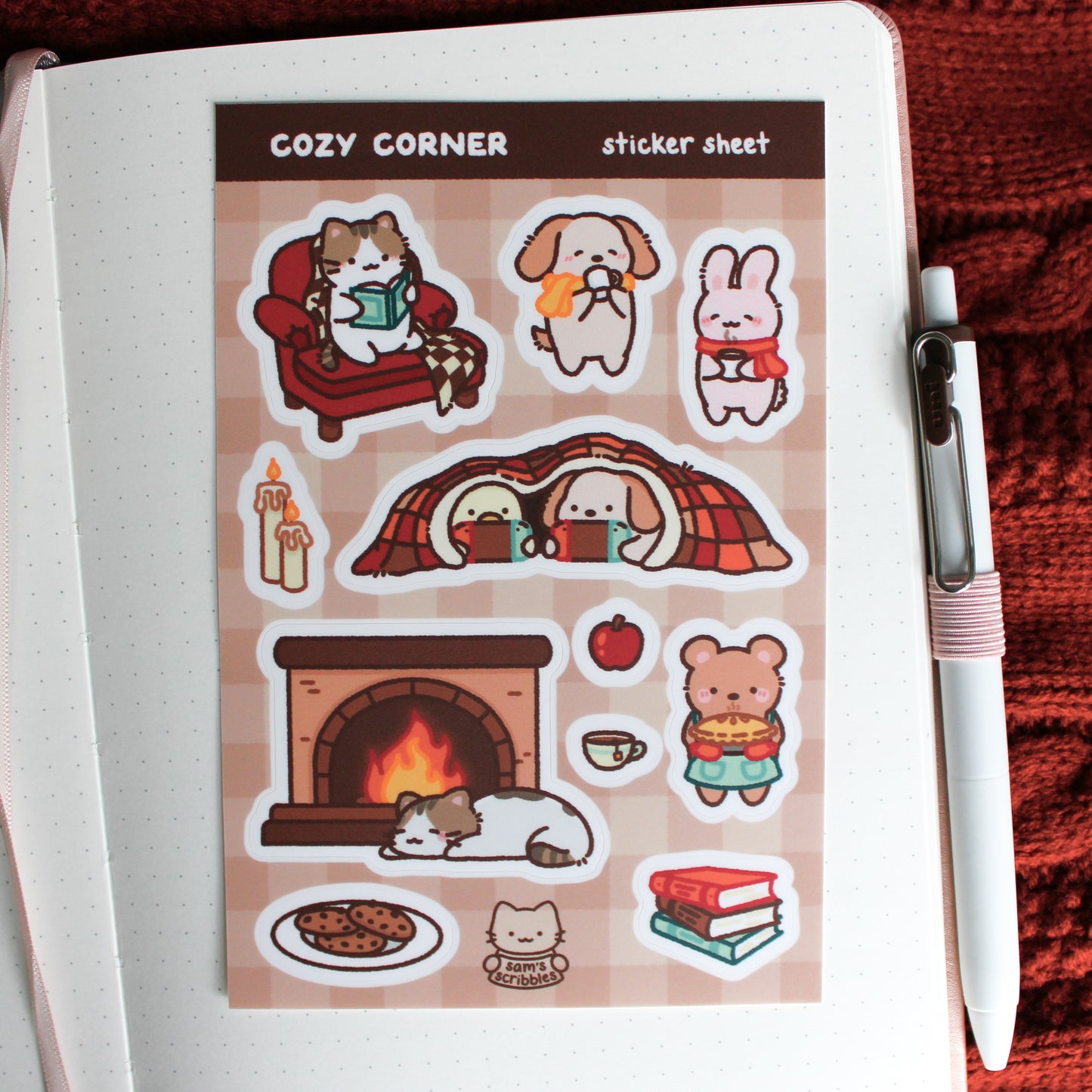 Cozy Corner • Vinyl Sticker Sheet