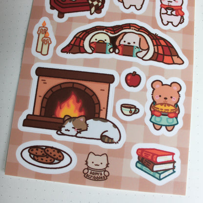 Cozy Corner • Vinyl Sticker Sheet