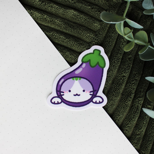 Miko Eggplant • Small Vinyl Sticker
