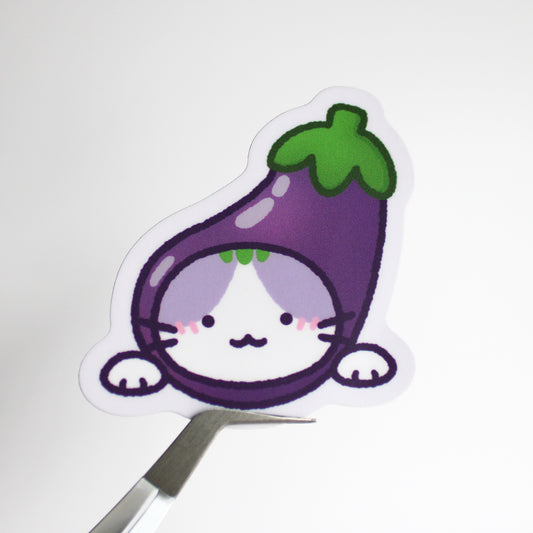 Miko Eggplant • Small Vinyl Sticker