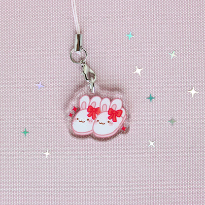 Rosie Slippers • Glittery Mini Keychain