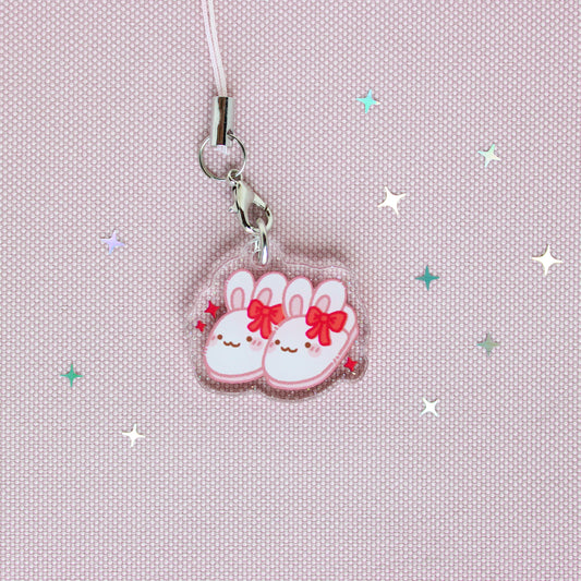 Rosie Slippers • Glittery Mini Keychain