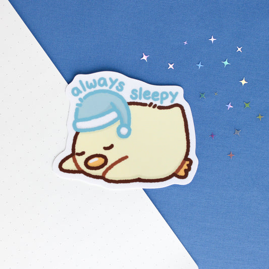 Always Sleepy Lemon • Vinyl Sticker