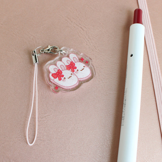 Rosie Slippers • Glittery Mini Keychain