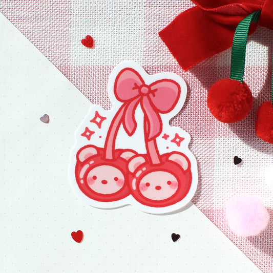 Cherry Beary • Vinyl Sticker