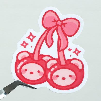 Cherry Beary • Vinyl Sticker