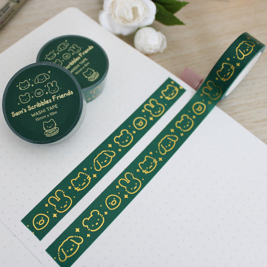 Sam's Scribbles Friends • Foil Washi Tape